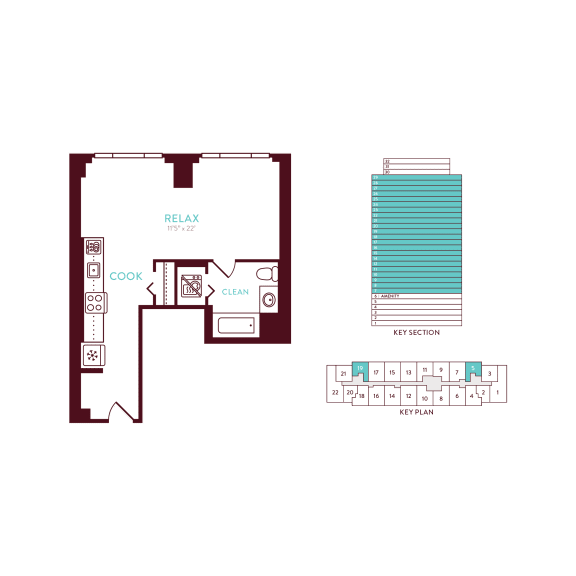 1 bedroom 1 bathroom A at 360 State Street, New Haven, 06510