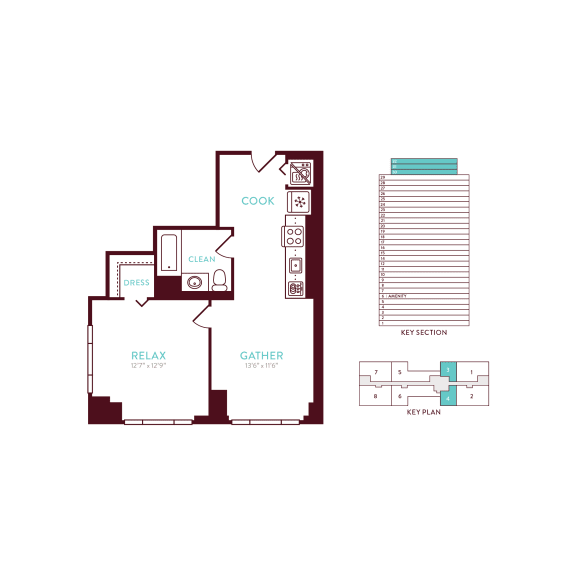 1 bedroom 1 bathroom F at 360 State Street, New Haven, CT, 06510