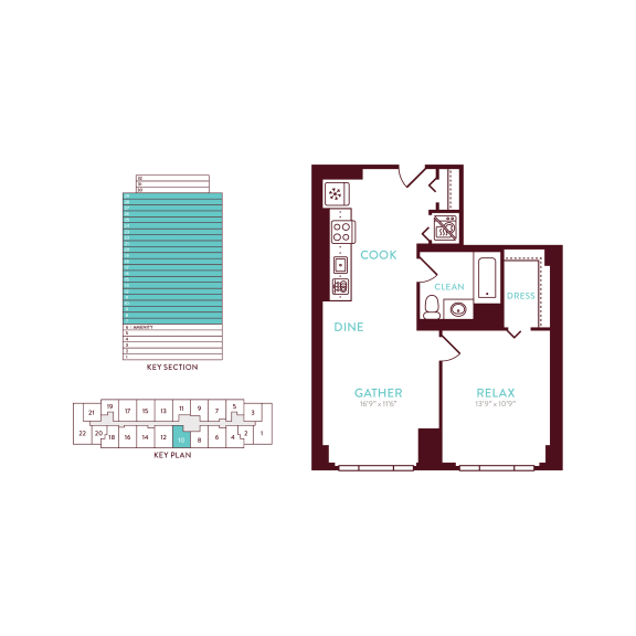 1 bedroom 1 bathroom G at 360 State Street, New Haven, CT