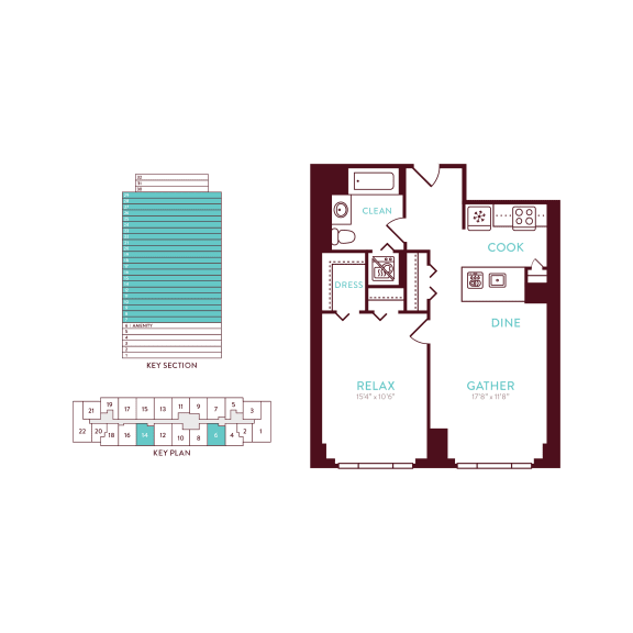 1 bedroom 1 bathroom I at 360 State Street, New Haven, Connecticut