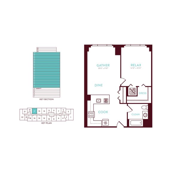 1 bedroom 1 bathroom K at 360 State Street, Connecticut