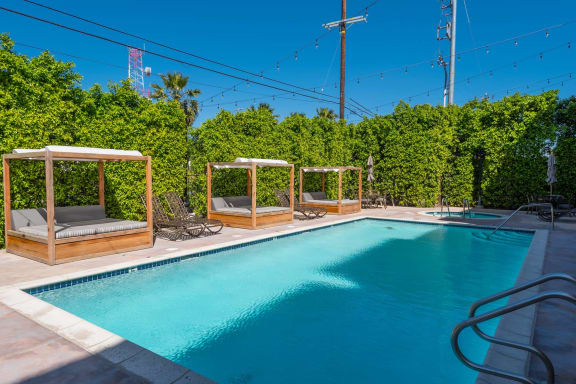 pool scenic view at The Verandas, Canoga Park, CA