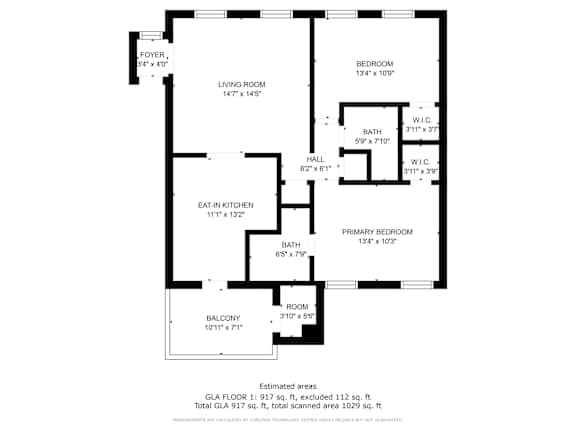 West Oak 2Bed 2 Bath Floorplan at West Oak Apartments, Wake Forest, NC 27587