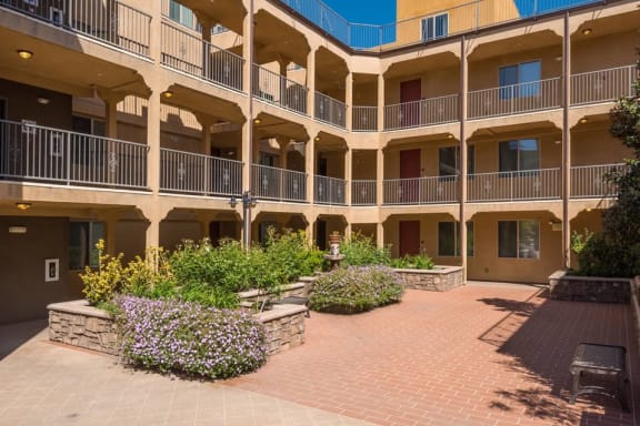Courtyard at The Verandas,  Canoga Park, California