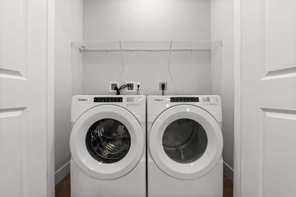 Full-size washer and dryer