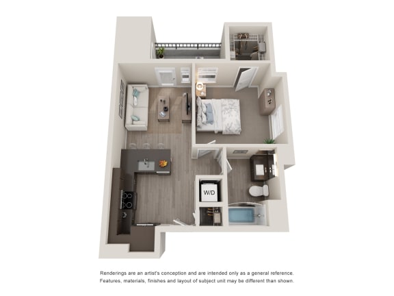 A1 Floor Plan at Anchor 532 Apartments in Vallejo, CA A1 Floor Plan at Anchor 532 Apartments in Vallejo, CA
