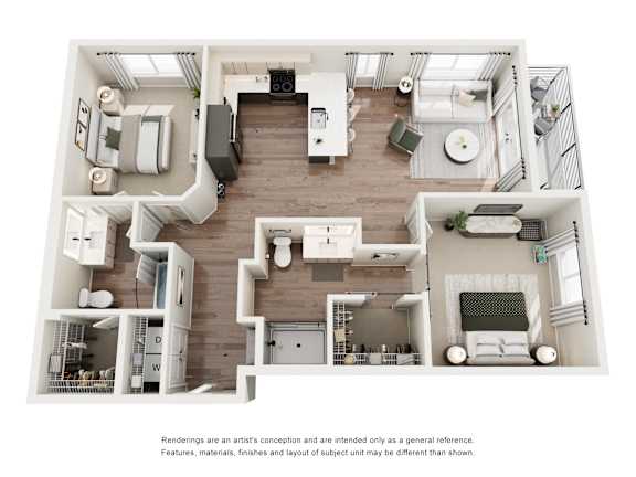 Floor Plan  B2 Floorplan at Avela Luxury Apartments, Nevada, 89011