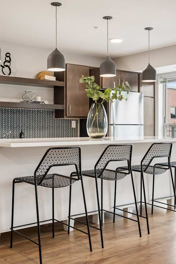 Clubhouse Kitchen at Alo Apartments in Buffalo MN