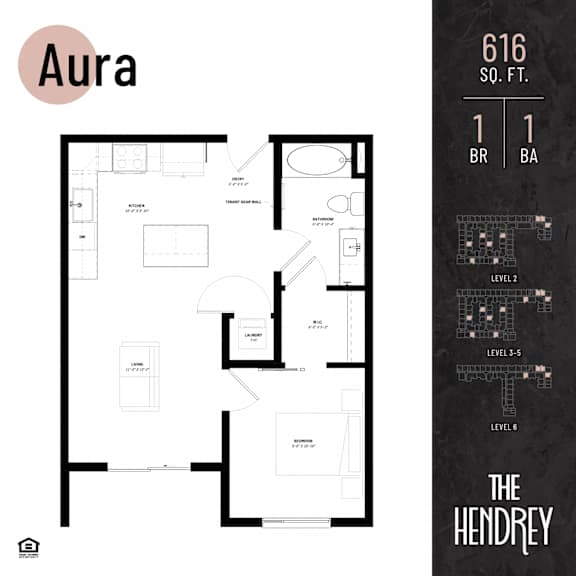 Floor Plan  The Hendrey-Aura Floor Plan
