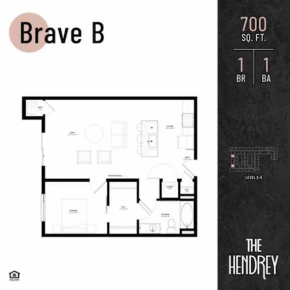Floor Plan  The Hendrey-Brave B Floor Plan