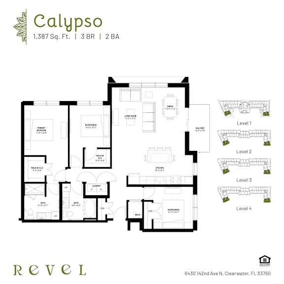Revel-Calypso Floor Plan