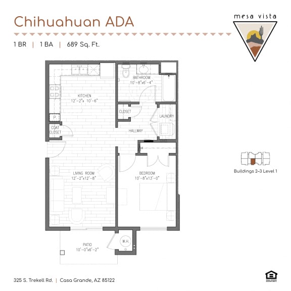 a floor plan of a bedroom apartment