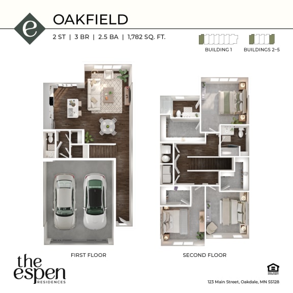The Espen_Oakfield_3d floor plan