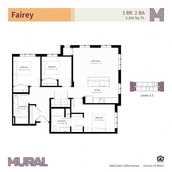 a floor plan of a bedroom apartment with a bathroom and a living room