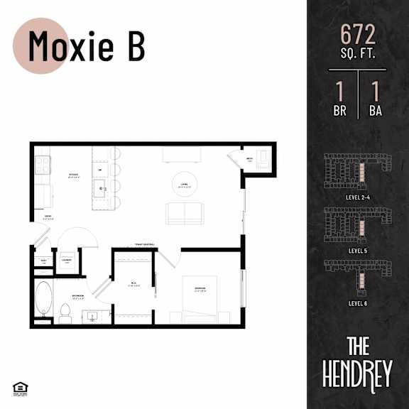 Floor Plan  The Hendrey-Moxie B Floor Plan