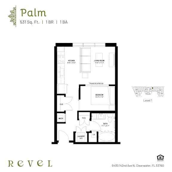 Revel-Palm Floor Plan
