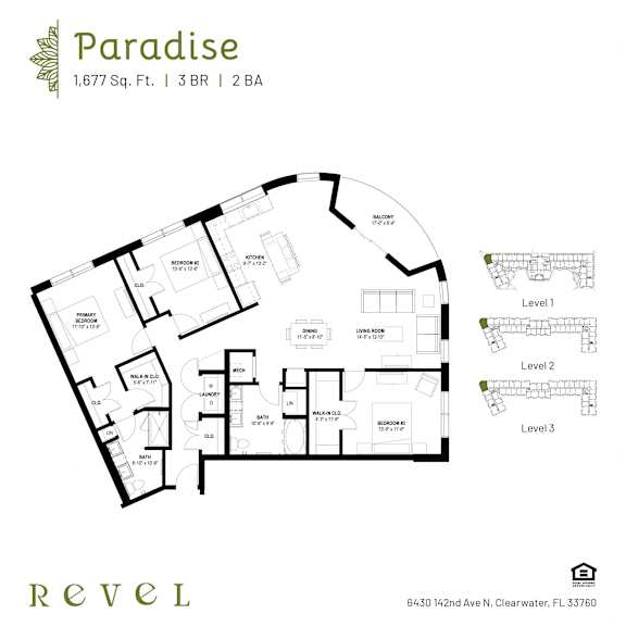 Revel-Paradise Floor Plan