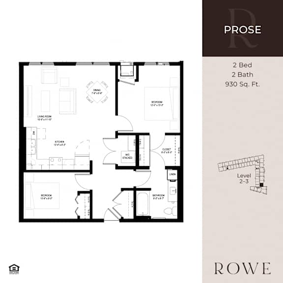 A drawing of a house plan with the title "PROSE" and details of the rooms.