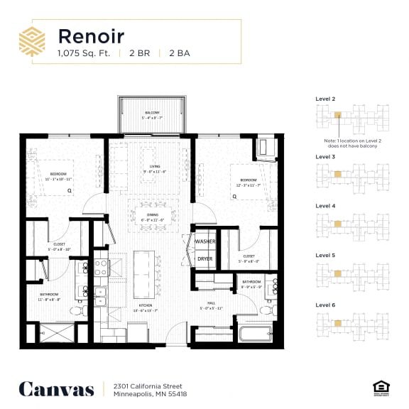 floor plan of the renovated condo