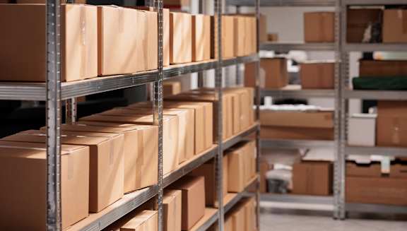 Ryder Ridge-Package Room Stock Image