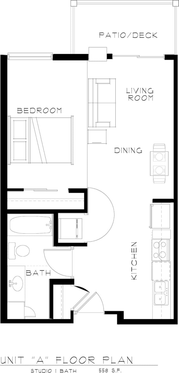 Bluffs of Williston studio