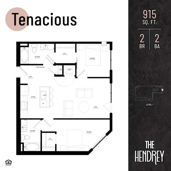 Floor Plan  The Hendrey-Tenacious Floor Plan