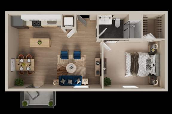 1 bed 1 bath A at The Dean at Creekview Apartments, Delaware, 19711