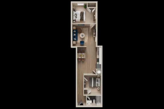 2 bed 2 bath at The Dean at Creekview Apartments, Newark