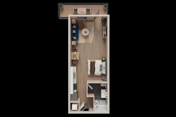 1 bed 1 bath C at The Dean at Creekview Apartments, Delaware, 19711