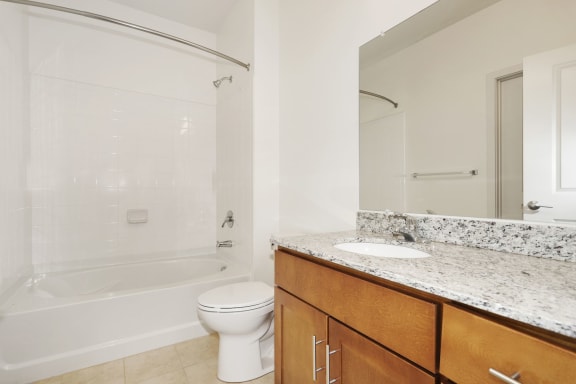 B2B Bathroom with mirror at Avenue Grand, White Marsh, MD
