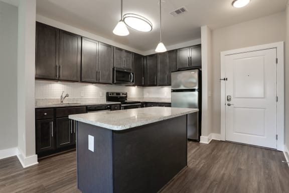 Fitted Kitchen With Island Dining at 800 Carlyle, Virginia, 22314