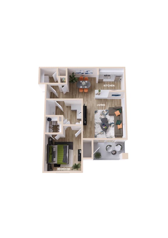 A floor plan of a house with labeled rooms.