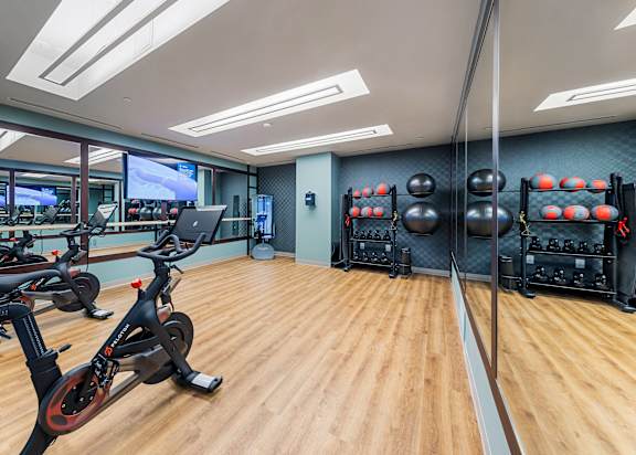 Fitness Center at Hawkins Press Apartments, Charlotte, NC