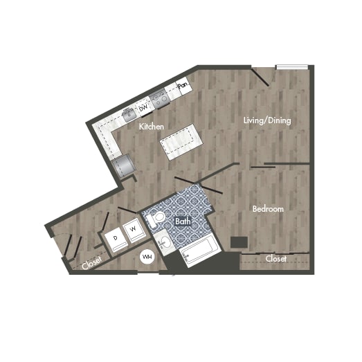 A11H  Floor Plan at Park Kennedy, Washington