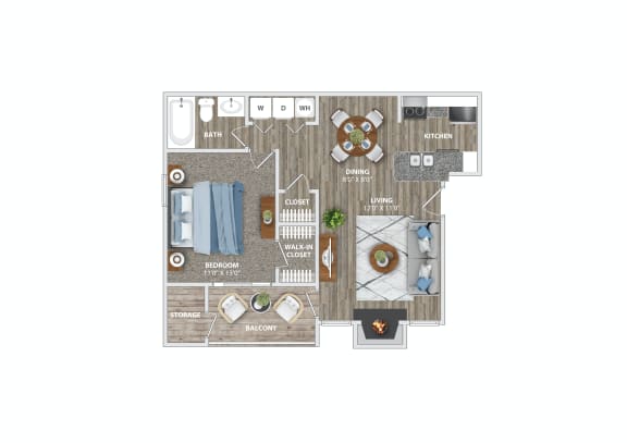 A2 Floor Plan at The Watch on Shem Creek, Mt. Pleasant