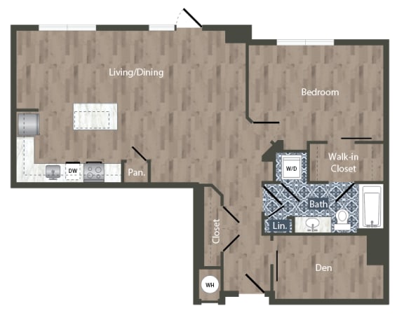 A26D Floor Plan at Park Kennedy, Washington, 20003