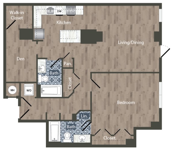 A27D  Floor Plan at Park Kennedy, Washington