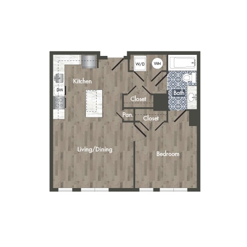 A3A Floor Plan at Park Kennedy, Washington