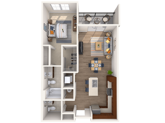 A4A 1Bed_1.5Bath A4A 1Bed_1.5Bath at Avenue Grand, White Marsh, MD