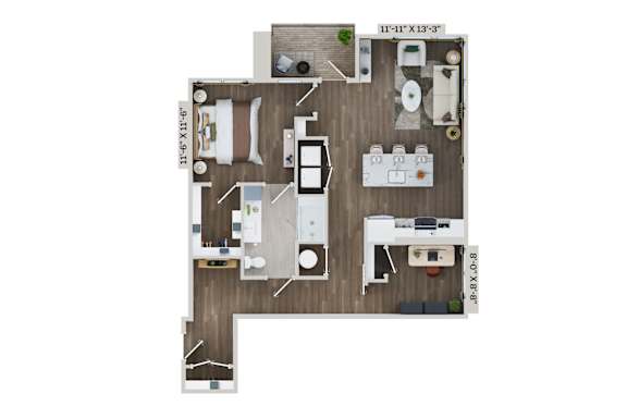 A5AD Floor Plan at The Sully, Chantilly, VA