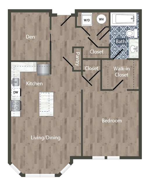 A8D Floor Plan at Park Kennedy, Washington, 20003