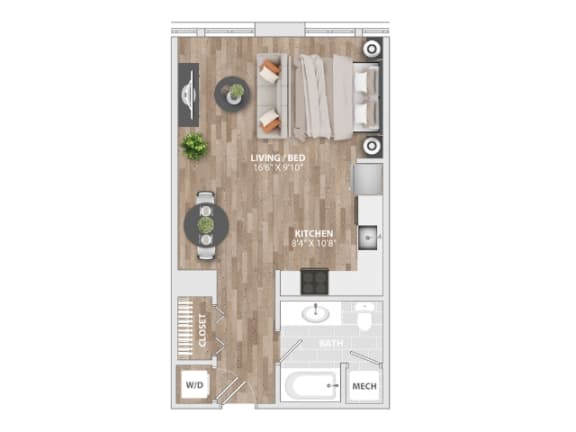 Floor Plan  Allied_STU-C Floor Plan at Allied Harbor Point, Baltimore