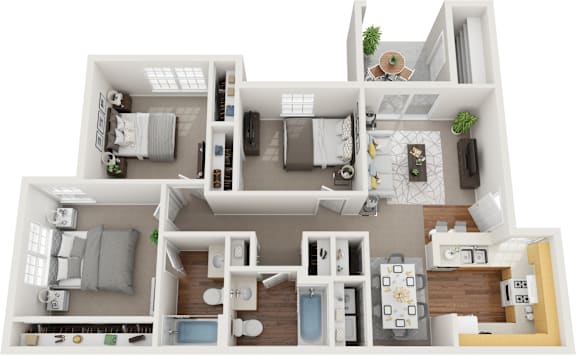 3 bed 2 bath at Arrowhead Ridge Apartments, New Mexico