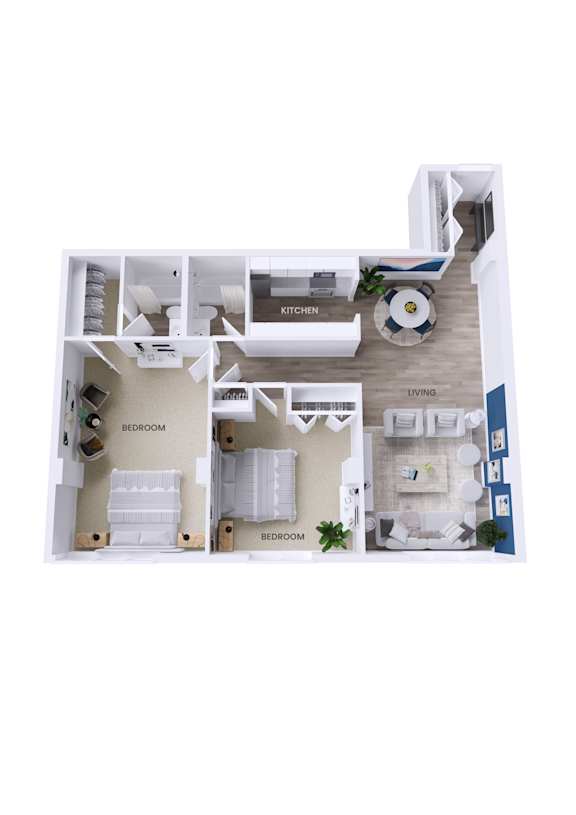 B2 Floor Plan at Avondale Overlook, Hyattsville, MD