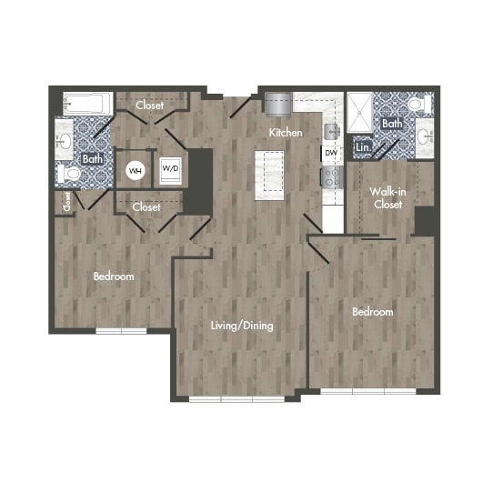 B13B Floor Plan at Park Kennedy, Washington, Washington