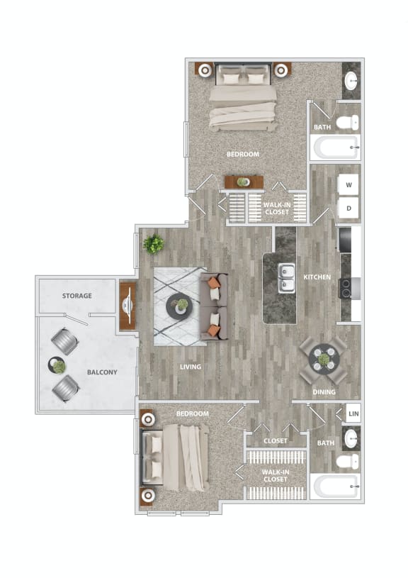 B2 Floor Plan at Palmetto Grove, South Carolina, 29406