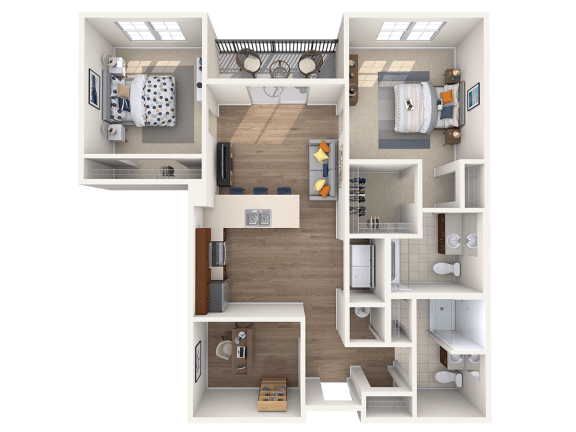 B5BD 2Bed_2Bath B5BD 2Bed_2Bath at Avenue Grand, White Marsh, MD, 21236