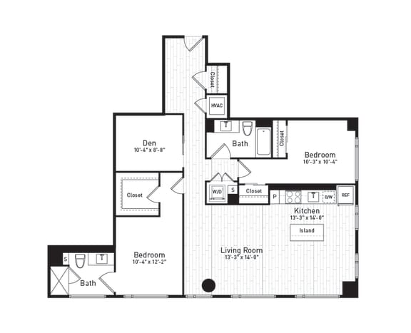 One & Two Bedroom Apartments in Tysons Corner | The Boro | Floor Plans