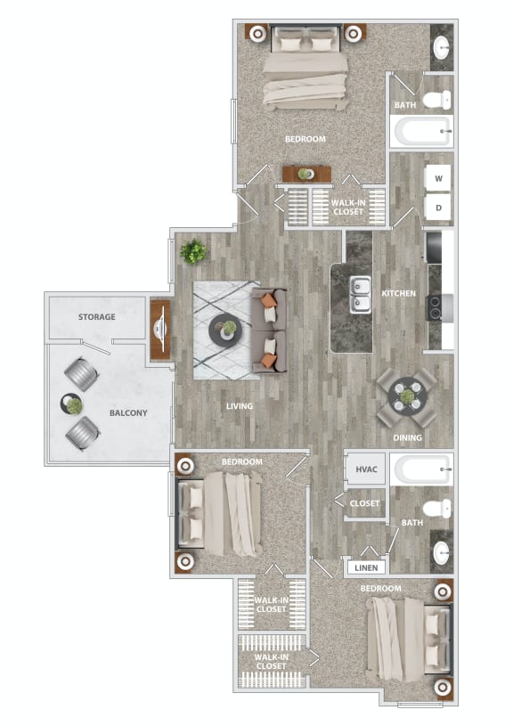 C2 Floor Plan at Palmetto Grove, Charleston, SC