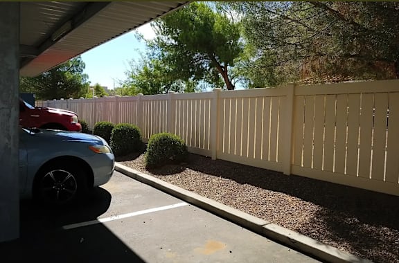 Covered Parking at Tivoli Heights Village, Kingman Arizona